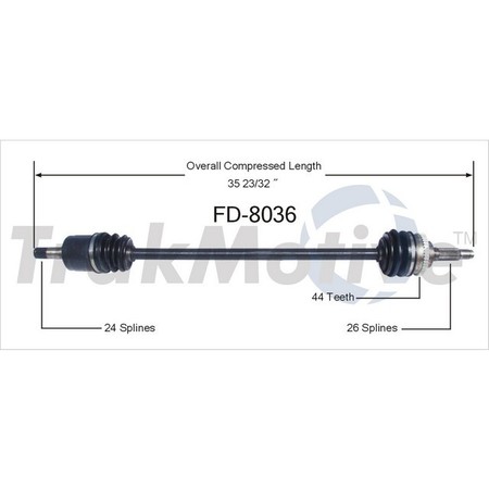 Cv Axle Shaft,Fd-8036